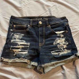 American Eagle Ripped Jean Shorts
